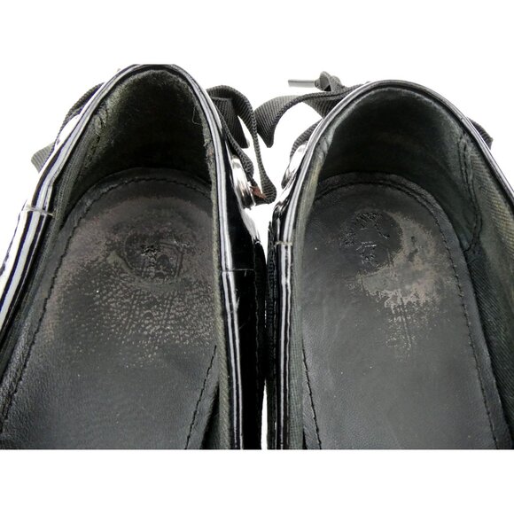 Coach Black Canvas & Patent Leather Ballet Flats Womens Size 6.5 - Picture 7 of 11